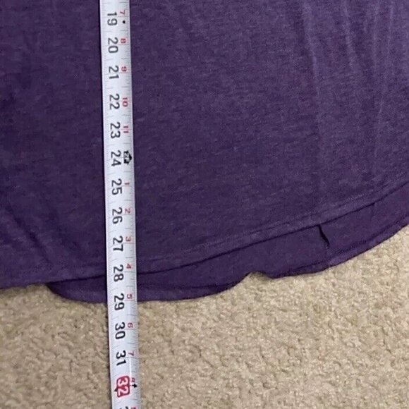 NAIF Women’s Sz XXL Purple Blouse Top Short Tie Sleeves Shirt Plus Size 2XL - Picture 8 of 13